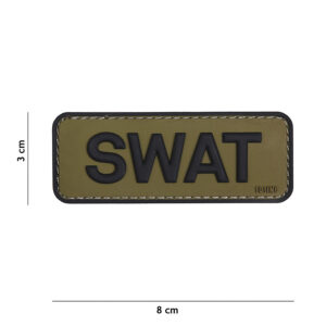 Embleem 3D PVC SWAT groen/zwart #18067