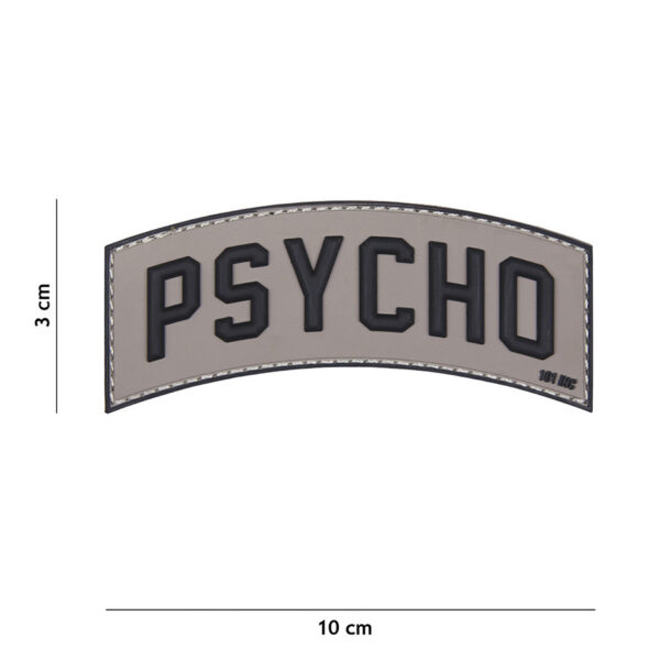 444130 5131 99 01 <p>Voeg een unieke touch toe aan je outfit met het 3D PVC Psycho embleem in grijs. Dit hoogwaardige embleem is vervaardigd van duurzaam PVC en is voorzien van klittenband aan de achterzijde, waardoor je het eenvoudig kunt bevestigen op verschillende stoffen. Perfect voor militaire en outdoor fans die hun gear willen personaliseren. Een must-have accessoire voor elke liefhebber van stoere stijl!</p>