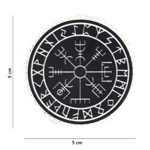 Embleem 3D PVC Protect shield zwart #16054