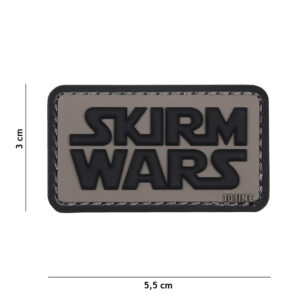 Embleem 3D PVC Skirm Wars grijs #18058