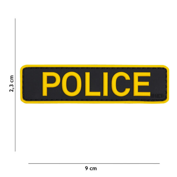 444130 5148 99 01 <p>Ontdek het Embleem 3D PVC Police in opvallend geel, perfect voor elke politie- of veiligheidsoutfit. Dit duurzame embleem is vervaardigd van hoogwaardig PVC en is eenvoudig te bevestigen dankzij de klittenband aan de achterzijde. Voeg een professioneel accent toe aan uw uniform of uitrusting met dit stevige en herkenbare embleem. Ideaal voor zowel professioneel gebruik als voor verzamelaars van politie memorabilia.</p>