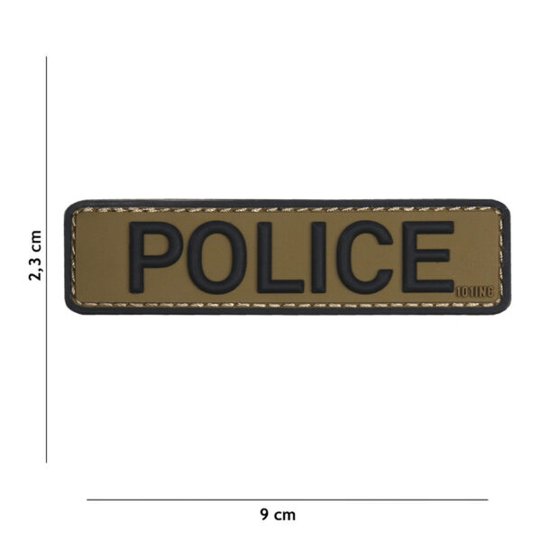 444130 5151 99 01 <p>Het Embleem 3D PVC Police in groen/zwart is een stevig en duurzaam embleem dat perfect is voor iedere politie- of veiligheidsoutfit. Gemaakt van hoogwaardig PVC en voorzien van klittenband aan de achterzijde, is dit embleem eenvoudig te bevestigen en te verwijderen. Voeg een professioneel accent toe aan je gear met dit opvallende embleem, dat niet alleen functioneel is, maar ook een statement maakt.</p>