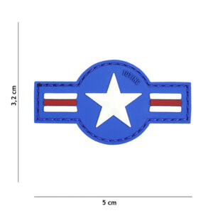Embleem 3D PVC U.S. Air Force blauw #18072