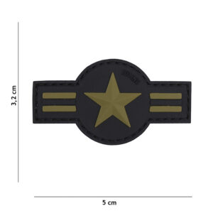 Embleem 3D PVC U.S. Air Force groen #18073