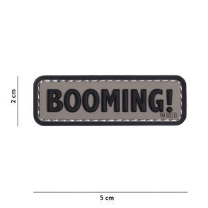 Embleem 3D PVC Booming! grijs/zwart #18051