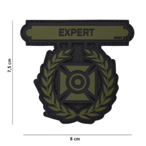 Embleem 3D PVC Expert groen #17062