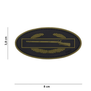 Embleem 3D PVC Infantry groen/zwart #17036