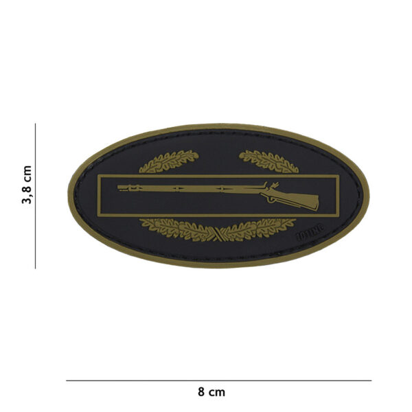 444130 5188 99 01 <p>Ontdek het Embleem 3D PVC Infantry in een stijlvolle groen/zwart combinatie, perfect voor elke militaire of outdoor fan. Dit duurzame embleem is vervaardigd uit hoogwaardig PVC en beschikt over een stevige klittenbandsluiting aan de achterzijde, waardoor het eenvoudig te bevestigen is op kleding, tassen of andere uitrusting. Met zijn unieke design voegt dit embleem een extra touch toe aan jouw uitrusting en laat je trots je toewijding aan de infanterie zien. Een must-have voor elke verzamelaar!</p>
