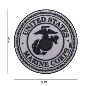 Embleem 3D PVC United States Marine Corps grijs #18070