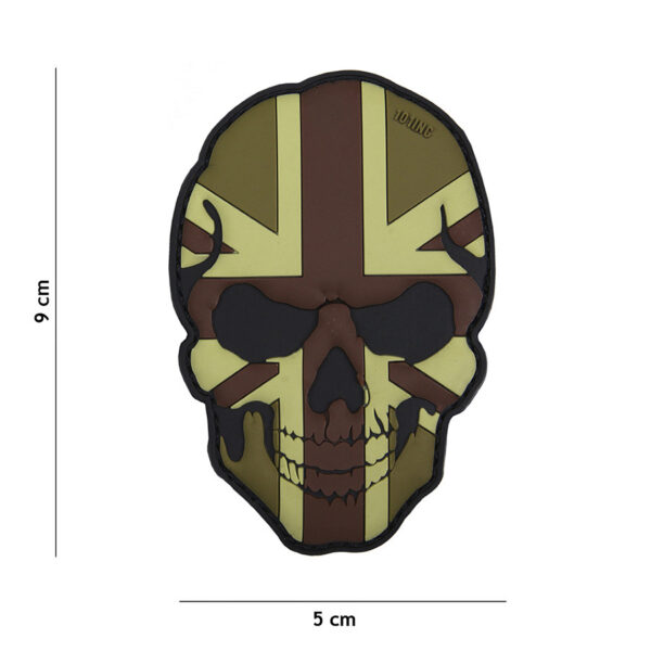 444130 5197 99 01 <p>Voeg een stoere touch toe aan je outfit met het 3D PVC embleem Skull United Kingdom camo. Dit hoogwaardige embleem is vervaardigd van duurzaam PVC en beschikt over een stevige klittenband aan de achterzijde, waardoor je het eenvoudig kunt bevestigen op kleding, rugzakken of andere uitrusting. Perfect voor de enthousiaste outdoorliefhebber of als onderdeel van je militaire gear. Met dit embleem laat je zien dat je stijl en functionaliteit waardeert.</p>