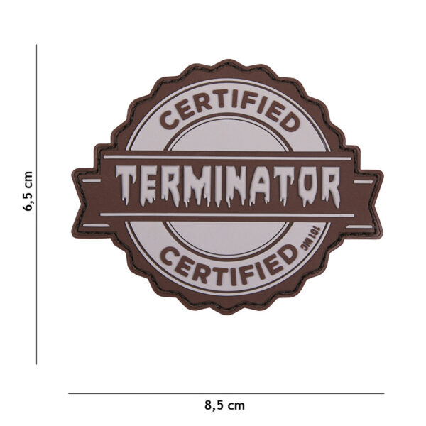 444130 5198 99 01 <p>Voeg een stoere uitstraling toe aan je uitrusting met het Embleem 3D PVC Terminator in grijs (#17070). Dit hoogwaardige embleem is vervaardigd van duurzaam PVC en beschikt over een handige klittenband aan de achterzijde voor eenvoudige bevestiging aan kleding of uitrusting. Perfect voor militaire en outdoor liefhebbers die hun stijl willen personaliseren. Het embleem is niet alleen functioneel, maar ook een echte eyecatcher.</p>