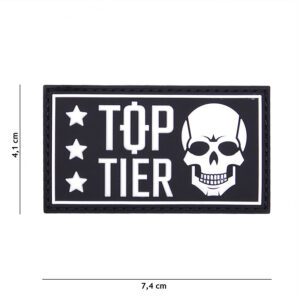 Embleem 3D PVC Top Tier zwart #19030