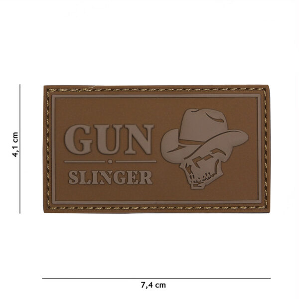 444130 5235 99 01 <p>Dit unieke 3D PVC embleem met een gedetailleerde skull cowboy design is perfect voor elke militaire of outdoor enthusiast. Met klittenband aan de achterzijde is het eenvoudig te bevestigen aan uw uitrusting of kleding. Het coyote kleurenschema geeft een stoere uitstraling, terwijl de hoogwaardige materialen zorgen voor duurzaamheid. Voeg een opvallend accent toe aan uw gear met het Gun slinger skull embleem, SKU 444130-5235.</p>