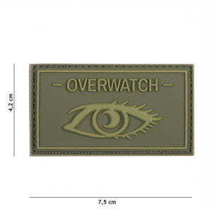 Embleem 3D PVC Overwatch groen #19034