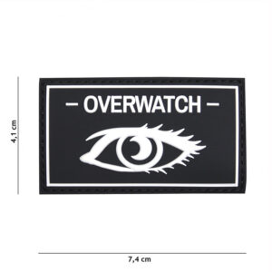 Embleem 3D PVC Overwatch zwart #12045