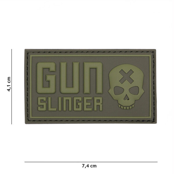 444130 5244 99 01 <p>Voeg een stoere en opvallende touch toe aan je uitrusting met het Embleem 3D PVC Gun slinger skull groen #17026. Dit hoogwaardige embleem is vervaardigd uit duurzaam PVC en beschikt over een praktische klittenband achterzijde voor eenvoudige bevestiging. Perfect voor het personaliseren van je kleding, rugzakken of uitrusting, biedt dit embleem niet alleen stijl, maar ook functionaliteit. Maak je gear compleet met dit unieke accessoire.</p>