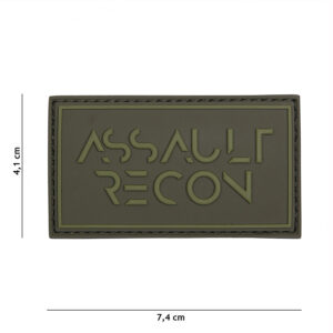 Embleem 3D PVC Assault recon groen #16115