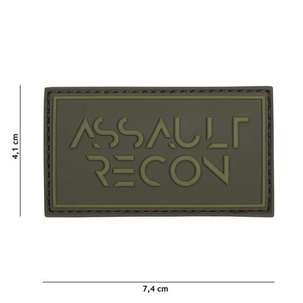 444130 5257 99 01 <p>Ontdek het Embleem 3D PVC Assault recon groen #16115, een robuust en veelzijdig embleem dat perfect is voor militairen, outdoorliefhebbers en tactische fans. Dit hoogwaardige PVC-embleem is voorzien van een sterke klittenband aan de achterzijde, waardoor het eenvoudig op kleding of uitrusting kan worden bevestigd. Met zijn unieke design voegt het niet alleen stijl toe aan je uitrusting, maar ook functionaliteit. Een must-have voor iedere avonturier!</p>