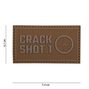 Embleem 3D PVC Crack shot coyote #17030
