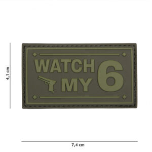Embleem 3D PVC Watch my groen #16119