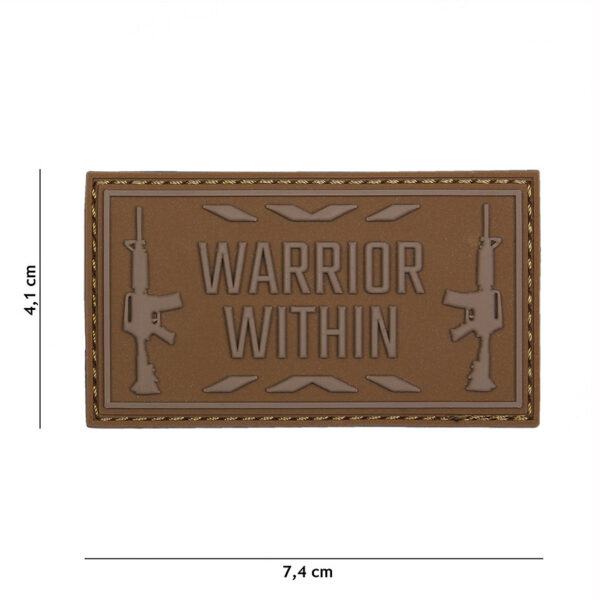 444130 5270 99 01 <p>Het Embleem 3D PVC Warrior within coyote #16111 is een sterk en duurzaam embleem dat perfect is voor militaire en outdoor liefhebbers. Dit embleem is vervaardigd uit hoogwaardig PVC en is voorzien van klittenband aan de achterzijde, wat het eenvoudig maakt om het aan kleding of uitrusting te bevestigen. Met zijn unieke ontwerp voegt dit embleem een stoere uitstraling toe aan uw uitrusting en is het een must-have voor iedereen die zijn stijl wil personaliseren.</p>