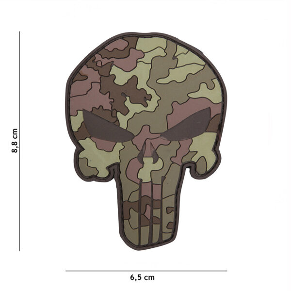 444130 5288 99 01 <p>Voeg een stoere uitstraling toe aan je uitrusting met het Embleem 3D PVC Punisher in Italian camo (#19053). Dit kwalitatieve embleem is voorzien van een sterke klittenband aan de achterzijde, waardoor het eenvoudig te bevestigen is op kleding of uitrusting. Perfect voor militaire, tactische of outdoor liefhebbers die houden van unieke accessoires. Maak je look compleet met dit opvallende embleem!</p>