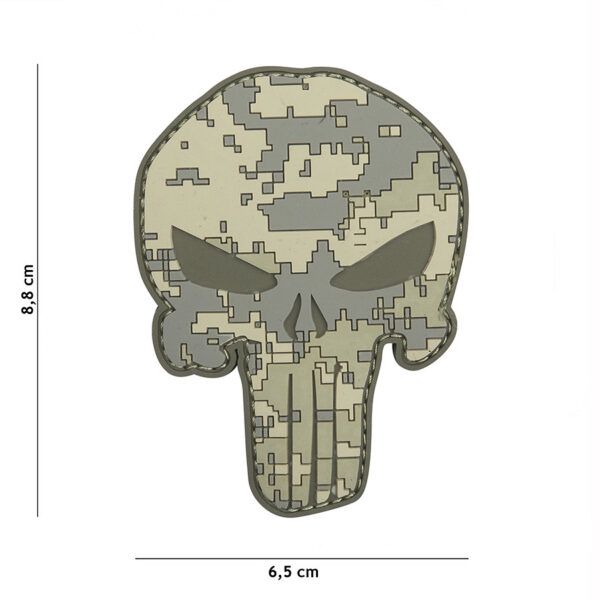 444130 5293 99 01 <p>Voeg een stoere touch toe aan je outfit met het Embleem 3D PVC Punisher #19068. Dit duurzame embleem is vervaardigd van hoogwaardig PVC en beschikt over een praktische klittenband achterzijde, waardoor het eenvoudig aan te brengen is op jouw gear of kleding. Perfect voor militaire en outdoor liefhebbers die hun stijl willen accentueren. Met zijn unieke design is dit embleem een must-have voor elke fan van de Punisher.</p>