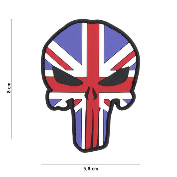 444130 5302 99 01 <p>Ontdek het Embleem 3D PVC Punisher UK #9003, een stoer en opvallend embleem dat perfect is voor elke militaire of outdoor outfit. Dit hoogwaardige PVC-embleem is voorzien van klittenband aan de achterzijde, waardoor het gemakkelijk te bevestigen en te verwijderen is. Geef je gear een unieke uitstraling met dit krachtige ontwerp dat niet alleen stijlvol, maar ook functioneel is. Een must-have voor elke fan van de Punisher en voor wie houdt van een gedurfde look.</p>