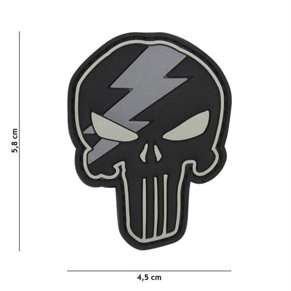 444130 5308 99 01 <p>Ontdek het Embleem 3D PVC Punisher in de stijlvolle kleur thunder grijs (#12057). Dit hoogwaardige embleem is vervaardigd uit duurzaam PVC en is eenvoudig te bevestigen dankzij het klittenband aan de achterzijde. Perfect voor het personaliseren van je militaire of outdoor uitrusting, dit embleem voegt niet alleen een unieke uitstraling toe, maar is ook praktisch in gebruik. Maak je outfit compleet met deze opvallende toevoeging!</p>
