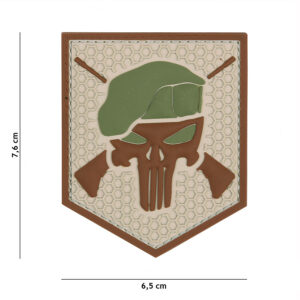 Embleem 3D PVC Commando Punisher coyote #13076