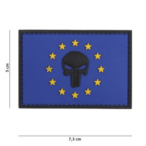 Embleem 3D PVC Punisher EU blauw #13102