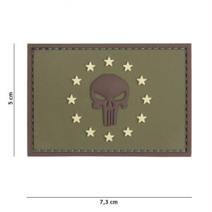 Embleem 3D PVC Punisher EU groen #12058