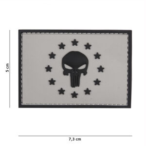 Embleem 3D PVC Punisher EU grijs #13073