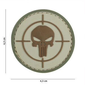 Embleem 3D PVC Punisher vizier coyote #12075