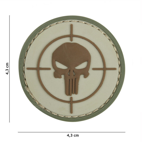 444130 5346 99 01 <p>Voeg een stoere touch toe aan uw uitrusting met het 3D PVC Embleem Punisher vizier in coyote kleur. Dit hoogwaardige embleem is voorzien van klittenband aan de achterzijde, waardoor het eenvoudig te bevestigen is op kleding of uitrusting. Perfect voor militaire en outdoor liefhebbers die willen opvallen en hun persoonlijkheid willen laten zien. Een must-have accessoire voor iedereen die houdt van avontuur en stijl.</p>