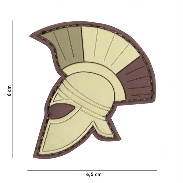 444130 5353 99 01 <p>Ontdek het Embleem 3D PVC Spartaanse helm #20034, een uniek en stoer accessoire voor iedere militaire en outdoor liefhebber. Dit hoogwaardige embleem is vervaardigd uit duurzaam PVC en is eenvoudig te bevestigen dankzij het klittenband aan de achterzijde. Voeg een vleugje Spartaans karakter toe aan je uitrusting en laat je persoonlijkheid spreken met dit opvallende embleem. Perfect voor op je rugzak, jas of pet!</p>