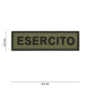 Embleem 3D PVC Esercito groen #20035