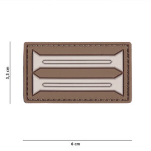 Embleem 3D PVC Duitse Insignia bruin #20042