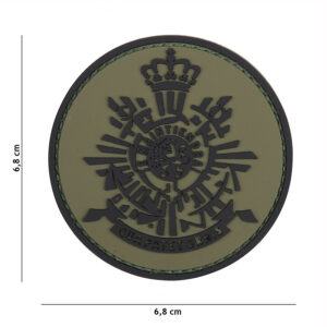 Embleem 3D PVC Korps Mariniers groen/zwart #20050
