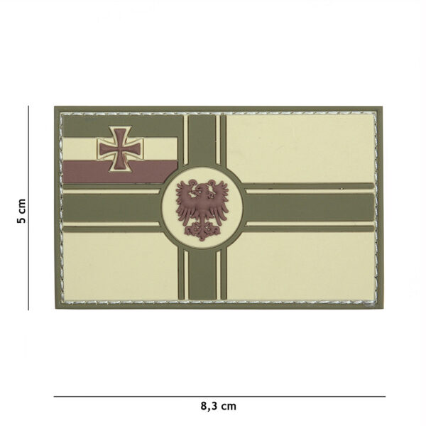 444130 5386 99 01 <p>Ontdek het Embleem 3D PVC met de iconische Duitse Empire vlag, SKU #20060. Dit hoogwaardige embleem is vervaardigd uit duurzaam PVC en voorzien van klittenband aan de achterzijde, waardoor het eenvoudig te bevestigen is op diverse oppervlakken. Perfect voor het personaliseren van je uitrusting of als verzamelobject. Voeg een stukje geschiedenis toe aan je collectie met dit unieke embleem!</p>