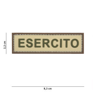 Embleem 3D PVC Esercito coyote/bruin #20067