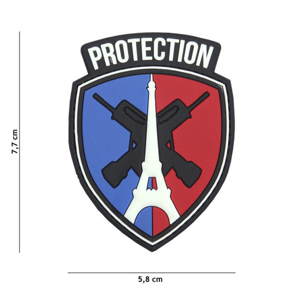 444130 5396 99 01 <p>Het Embleem 3D PVC Protection #11105 is een robuust en duurzaam embleem dat perfect is voor militaire en outdoor toepassingen. Met zijn klittenband aan de achterzijde is het eenvoudig te bevestigen op kleding, tassen of andere uitrusting. Dit embleem voegt niet alleen een professioneel uiterlijk toe, maar biedt ook bescherming en identificatie. Ideaal voor liefhebbers van tactische uitrusting en een must-have voor elke outdooravonturier.</p>