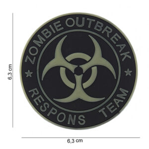 Embleem 3D PVC *2 Zombie outbreak respons team #13005