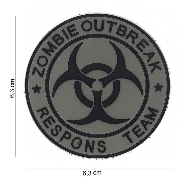 444150 3709 99 01 <p>Voeg een uniek accent toe aan je gear met het 3D PVC embleem van het Zombie Outbreak Respons Team. Dit embleem is voorzien van een sterke klittenband aan de achterzijde, waardoor het eenvoudig te bevestigen is op jassen, tassen of andere uitrusting. Met zijn gedetailleerde ontwerp en duurzame materialen is dit embleem niet alleen een blikvanger, maar ook een must-have voor elke outdoor- of militaire fan. Maak je verzameling compleet met dit opvallende accessoire!</p>