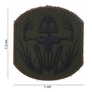 Embleem 3D PVC *2 Frog skeleton #14008