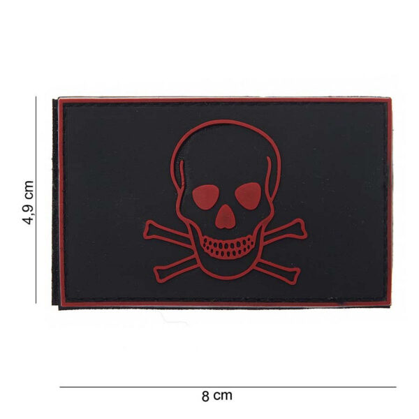 444180 3590 99 01 <p>Voeg een stoere touch toe aan je gear met het Embleem 3D PVC Skull and Bones #10073. Dit hoogwaardige embleem is vervaardigd uit duurzaam PVC en is eenvoudig te bevestigen met de klittenband aan de achterzijde. Perfect voor militairen, outdoorliefhebbers en iedereen die zijn uitrusting een unieke uitstraling wil geven. Met zijn gedetailleerde ontwerp is dit embleem een must-have voor elke collectie!</p>