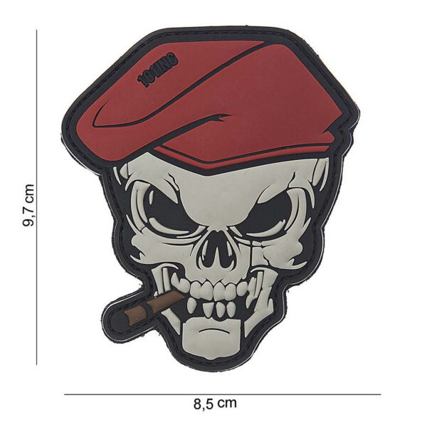 444180 3831 99 01 <p>Voeg een stoer accent toe aan je uitrusting met het Embleem 3D PVC Skull sigaar #10121. Dit hoogwaardige PVC-embleem is voorzien van een stevige klittenband achterzijde, waardoor het eenvoudig te bevestigen is op kleding, tassen of uitrusting. Met zijn gedetailleerde ontwerp en robuuste uitstraling is dit embleem niet alleen functioneel, maar ook een perfecte aanvulling voor elke militaire of outdoor liefhebber. Maak je gear compleet met dit opvallende embleem!</p>