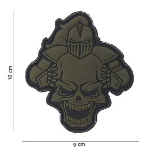 Embleem 3D PVC Knight groen #10107