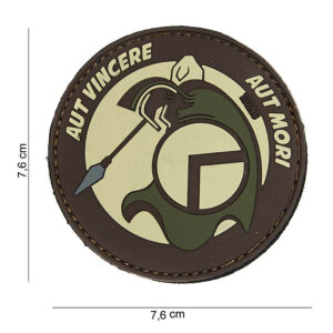 Embleem 3D PVC Spartan aut bruin #14047