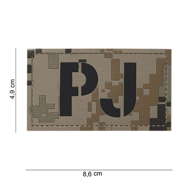 444180 4070 99 01 <p>Het 3D PVC embleem PJ dig. desert #16107 is een hoogwaardige en duurzame badge die perfect is voor het personaliseren van militaire en outdoor uitrusting. Dit embleem is voorzien van klittenband aan de achterzijde, waardoor het eenvoudig te bevestigen en te verwijderen is. Met zijn unieke design in woestijncamouflage voegt het niet alleen stijl toe, maar ook functionaliteit aan uw gear. Ideaal voor gebruik op kleding, rugzakken of andere accessoires.</p>